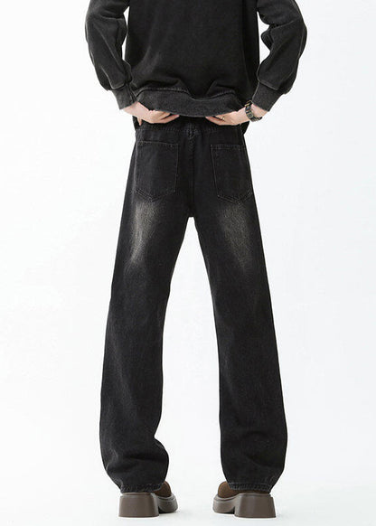 Vintage Washed Loose - Fit Denim Jeans - Rick Circus