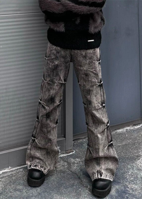 Vintage Washed Multi - Pocket Cargo Jeans - Rick Circus
