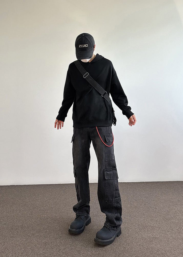 Vintage Washed Multi - Pocket Cargo Jeans - Rick Circus