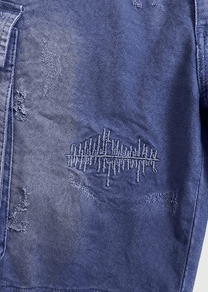 Vintage Washed Multi - Pocket Workwear Shorts - Rick Circus
