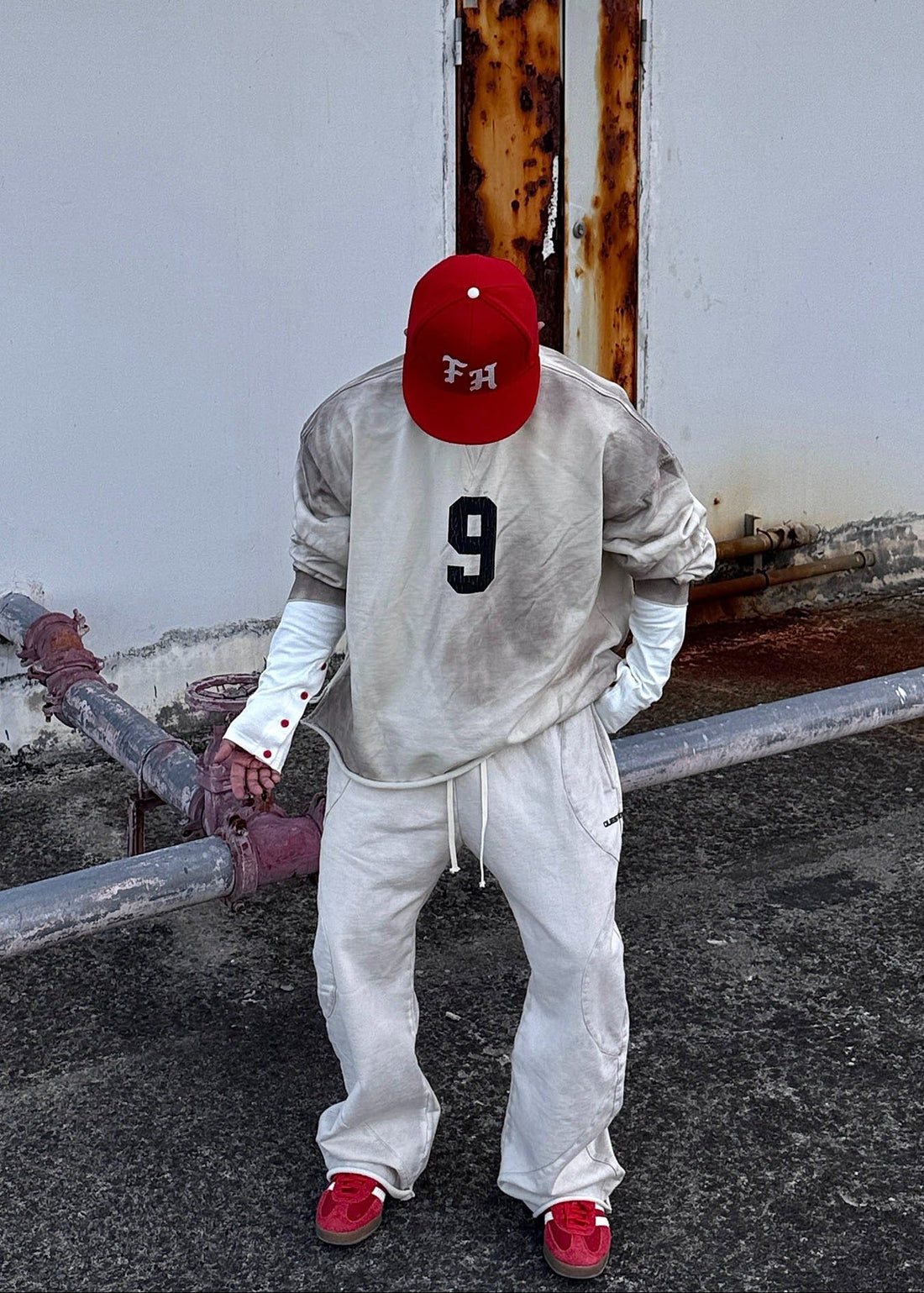 Vintage Washed Number Print Sweatshirt - Rick Circus