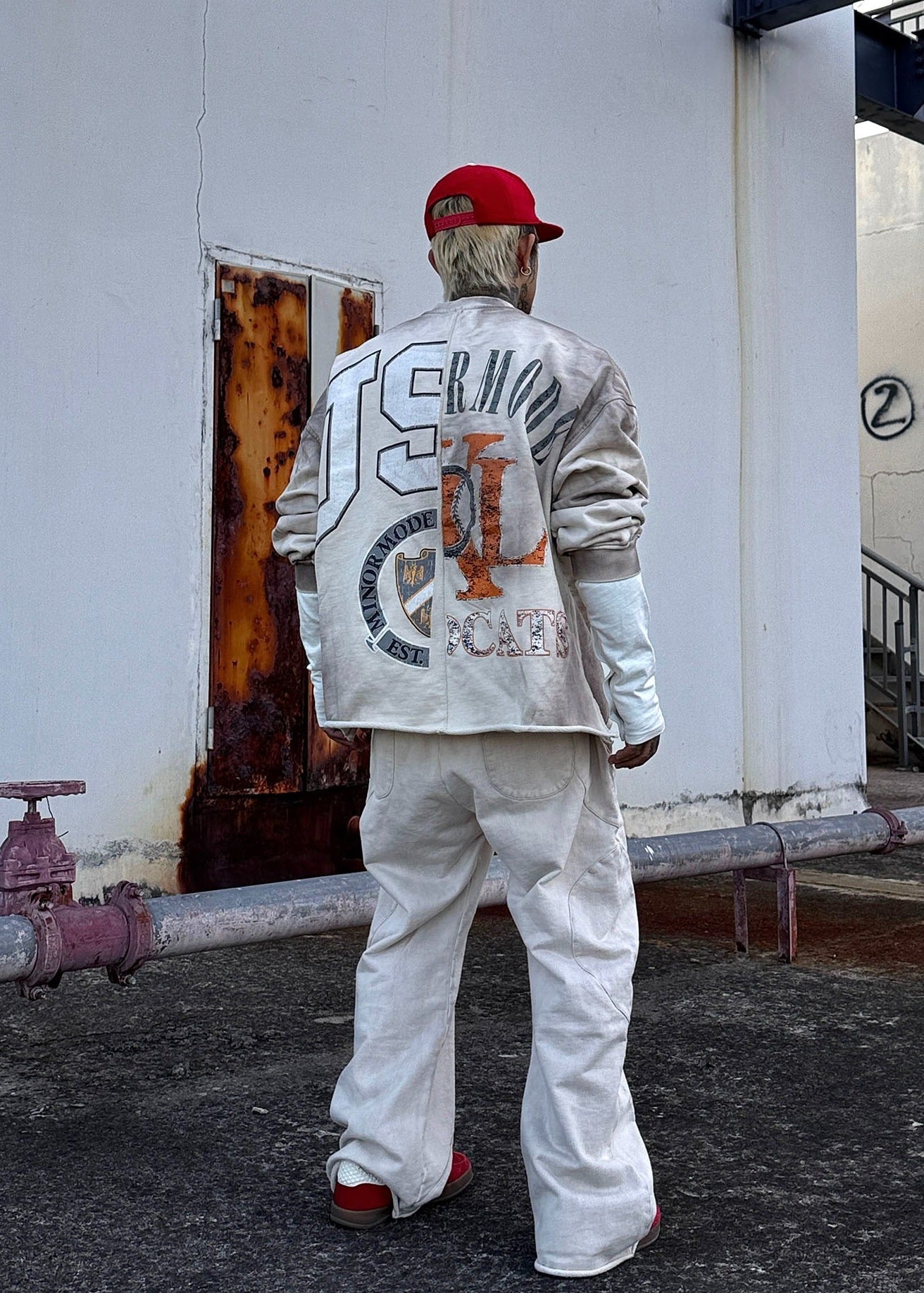 Vintage Washed Number Print Sweatshirt - Rick Circus