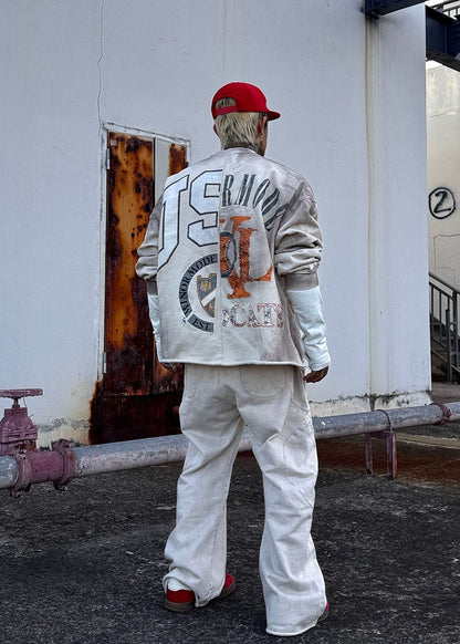 Vintage Washed Number Print Sweatshirt - Rick Circus