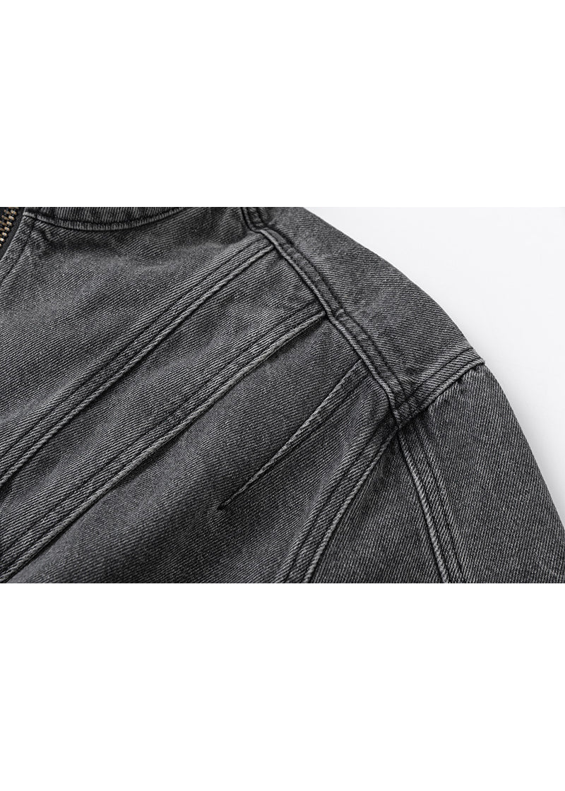 Vintage Washed Patchwork Denim Jacket - Rick Circus