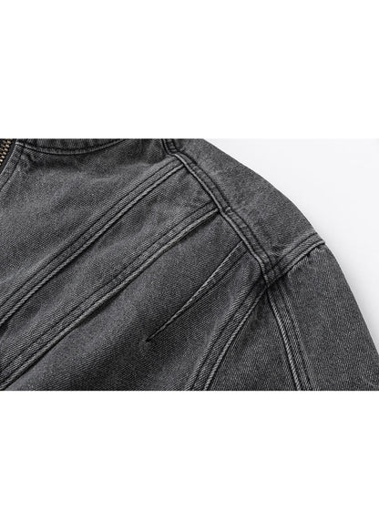 Vintage Washed Patchwork Denim Jacket - Rick Circus