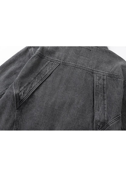 Vintage Washed Patchwork Denim Jacket - Rick Circus