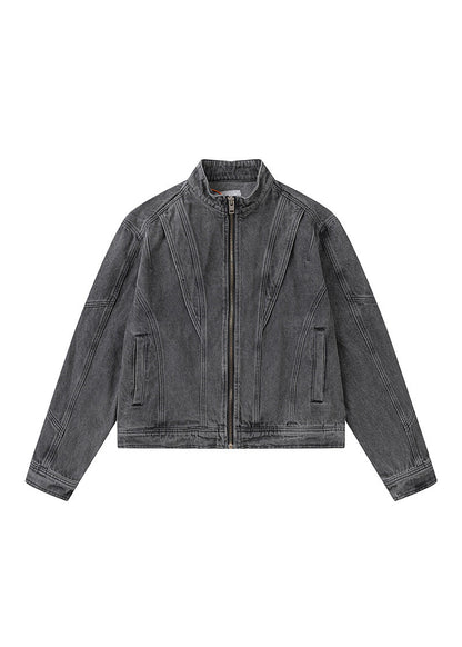Vintage Washed Patchwork Denim Jacket - Rick Circus