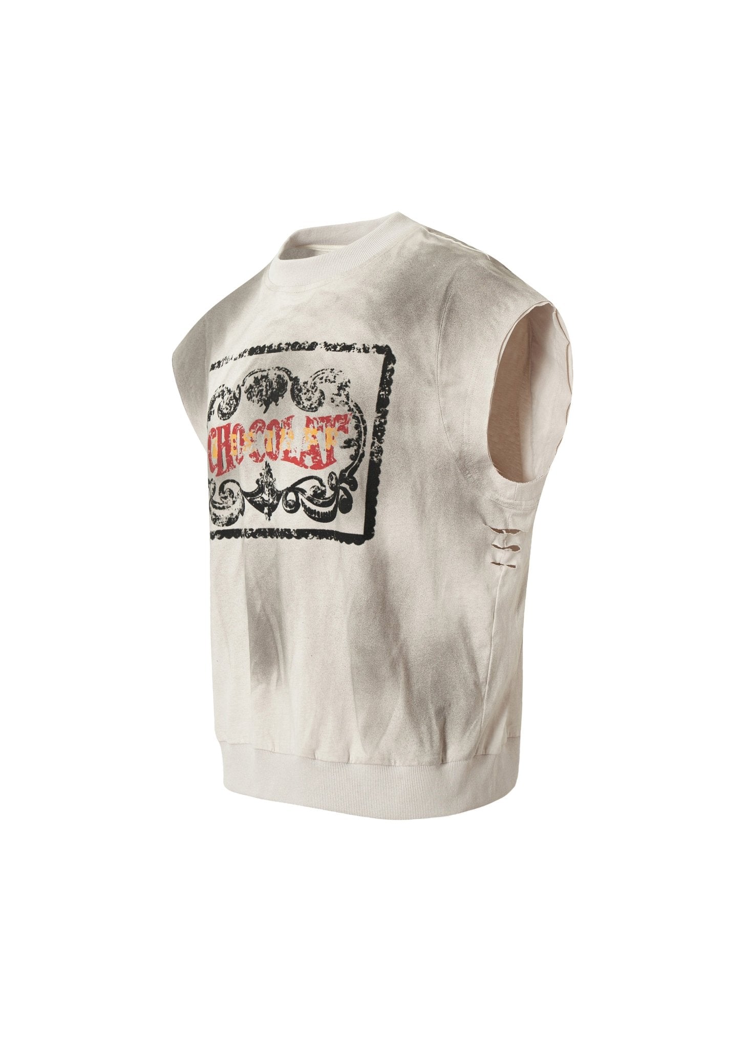 Vintage Washed Sleeveless Sweatshirt - Rick Circus