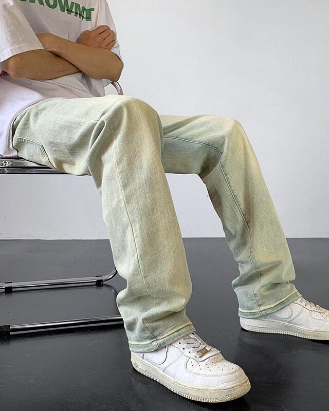 Vintage Washed Straight - Leg Jeans - Rick Circus