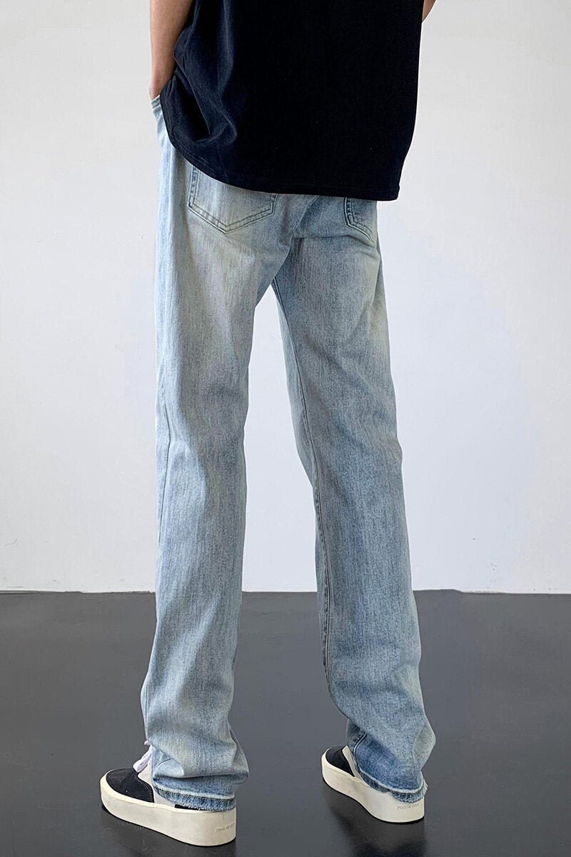 Vintage Washed Straight - Leg Jeans - Rick Circus