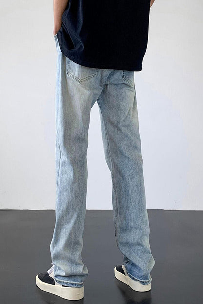 Vintage Washed Straight - Leg Jeans - Rick Circus