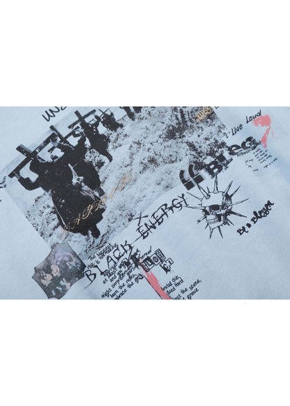 Vintage Washed Streetwear Dark Style Hooded Jacket - Rick Circus
