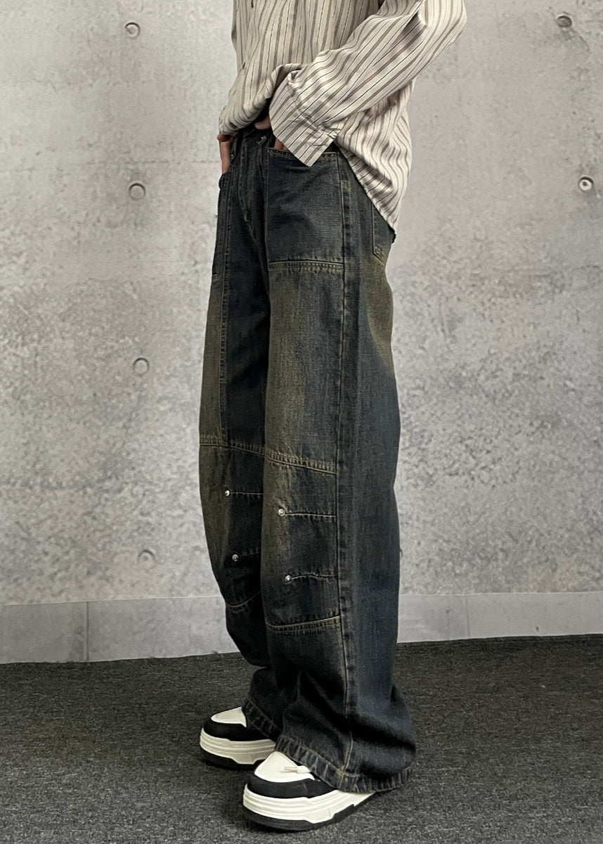Vintage Washed Wide - Leg Jeans - Rick Circus