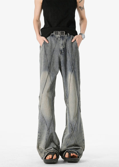 Vintage Washed Wide - Leg Jeans - Rick Circus