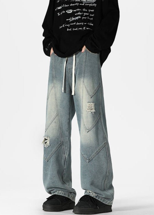 Vintage Washed Wide - Leg Jeans - Rick Circus