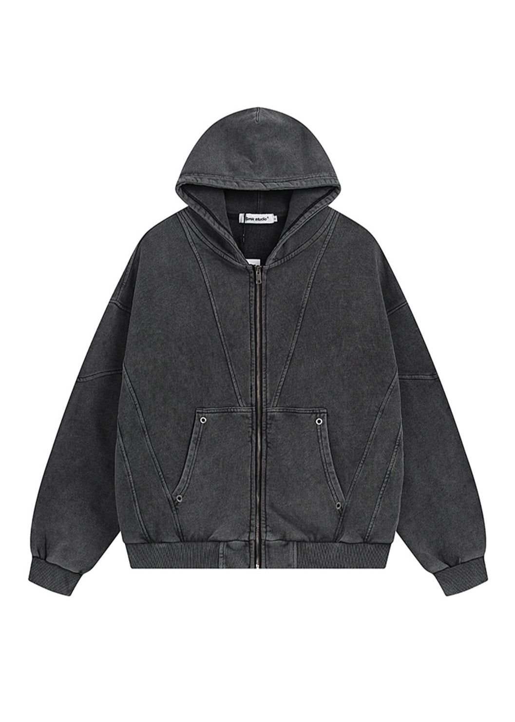 Vintage Washed Zip Hoodie - Rick Circus