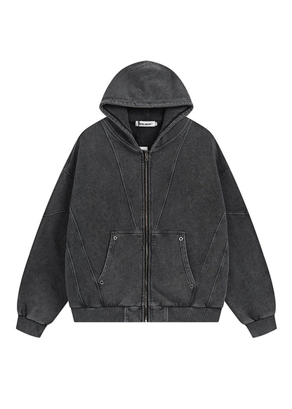 Vintage Washed Zip Hoodie - Rick Circus