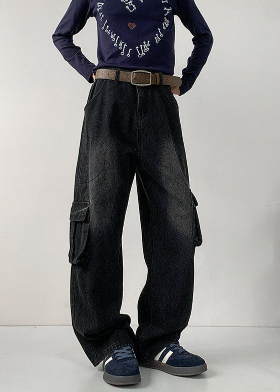 Vintage Wide - Leg Cargo Jeans - Rick Circus