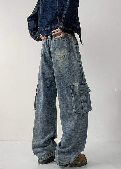 Vintage Wide - Leg Cargo Jeans - Rick Circus