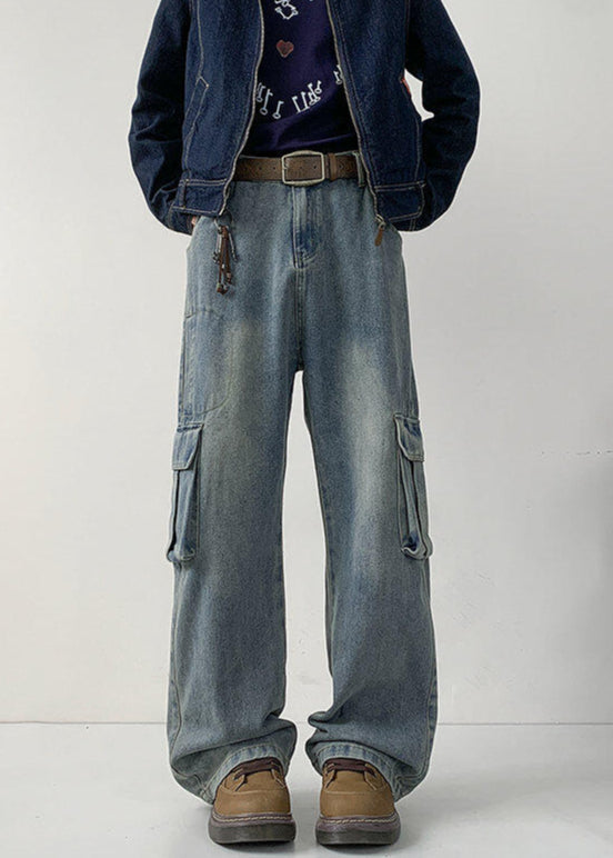Vintage Wide - Leg Cargo Jeans - Rick Circus