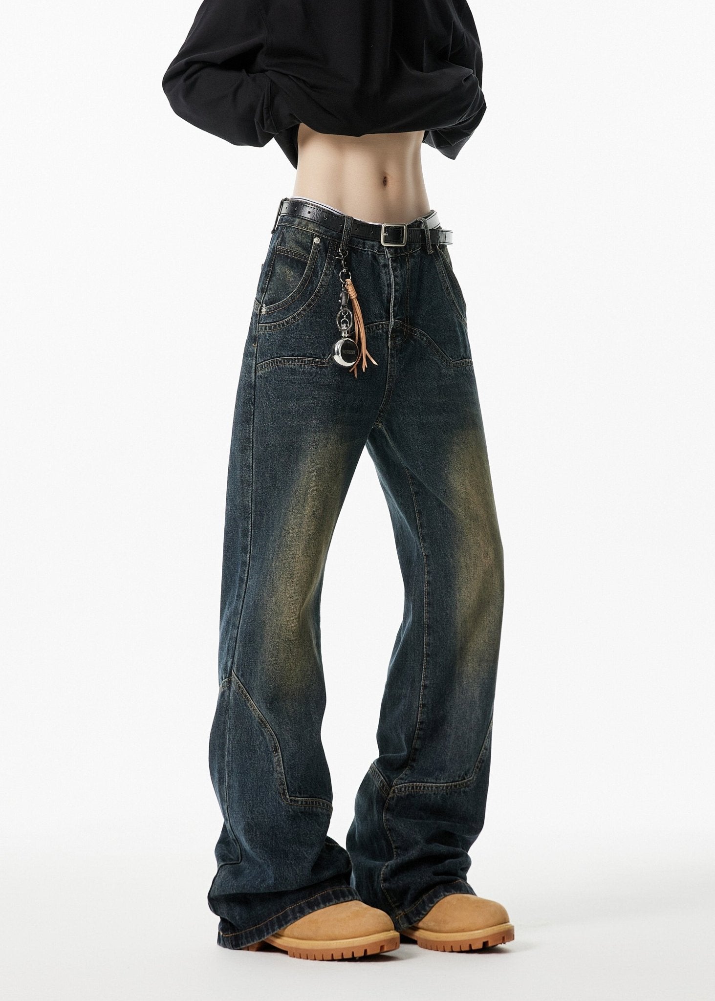 Vintage Wide - Leg Denim Jeans - Rick Circus