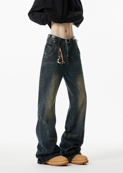 Vintage Wide - Leg Denim Jeans - Rick Circus