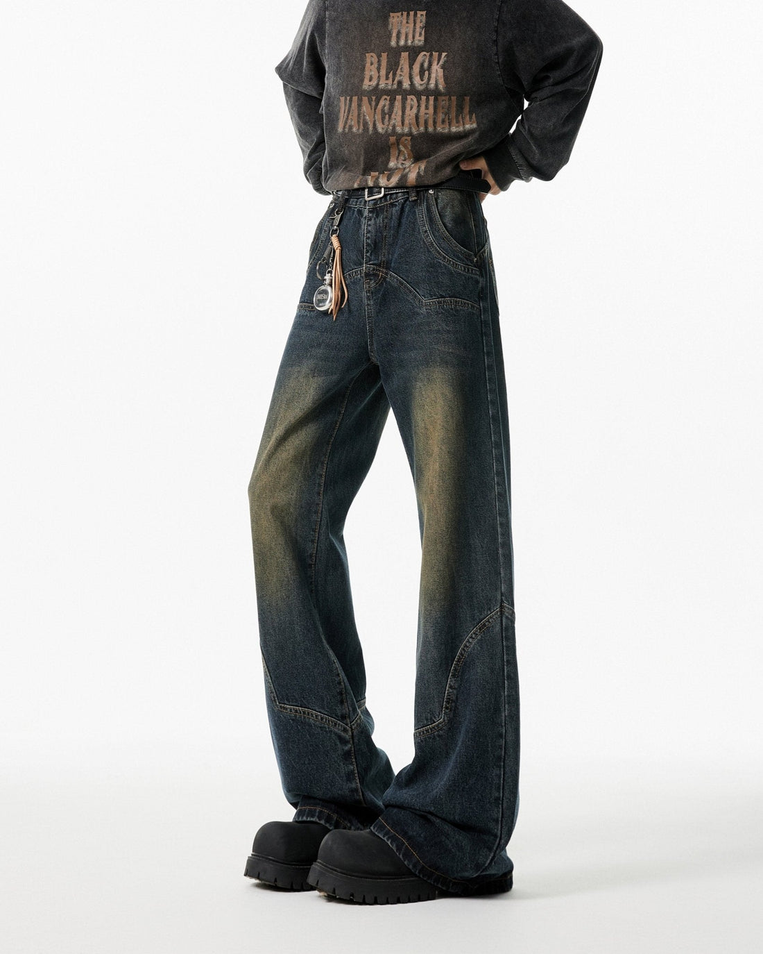 Vintage Wide - Leg Denim Jeans - Rick Circus