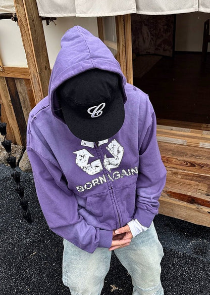 Vintage Zip - Up Hoodie - Rick Circus