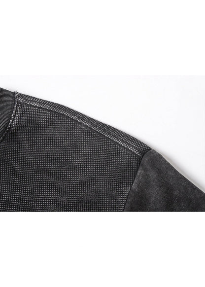 Waffle Knit Washed T-Shirt - Rick Circus