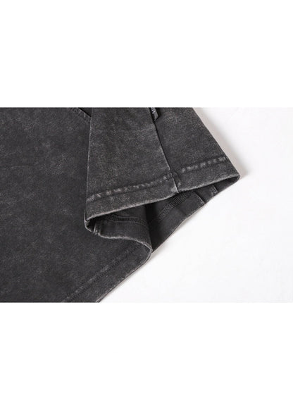 Waffle Knit Washed T-Shirt - Rick Circus
