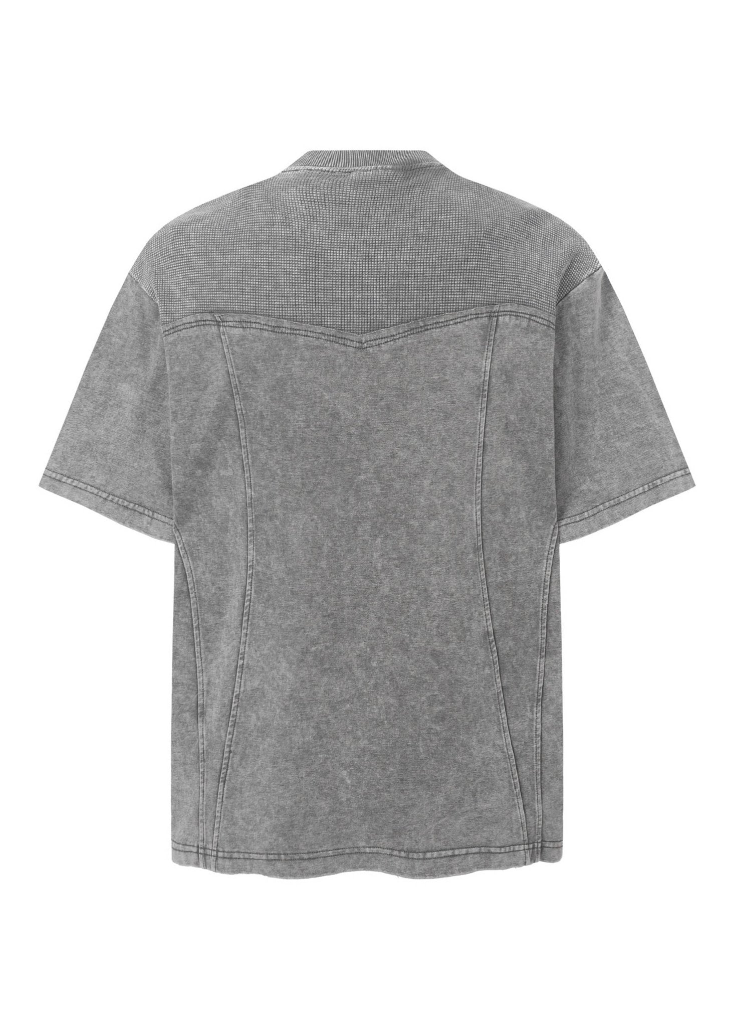 Waffle Knit Washed T-Shirt - Rick Circus