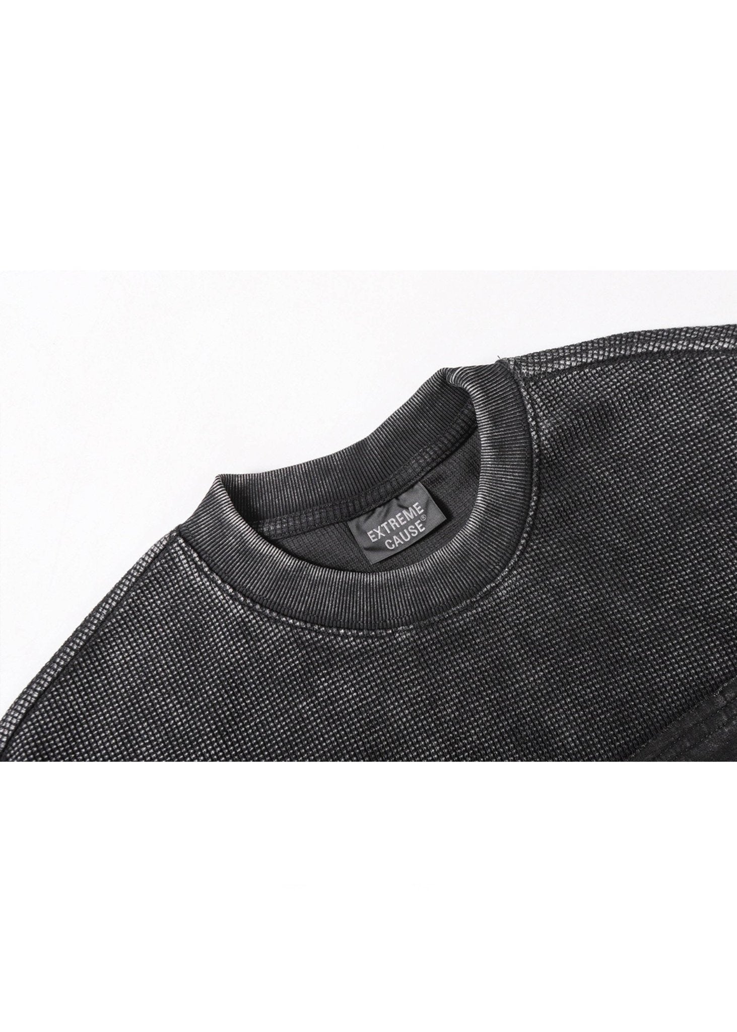 Waffle Knit Washed T-Shirt - Rick Circus