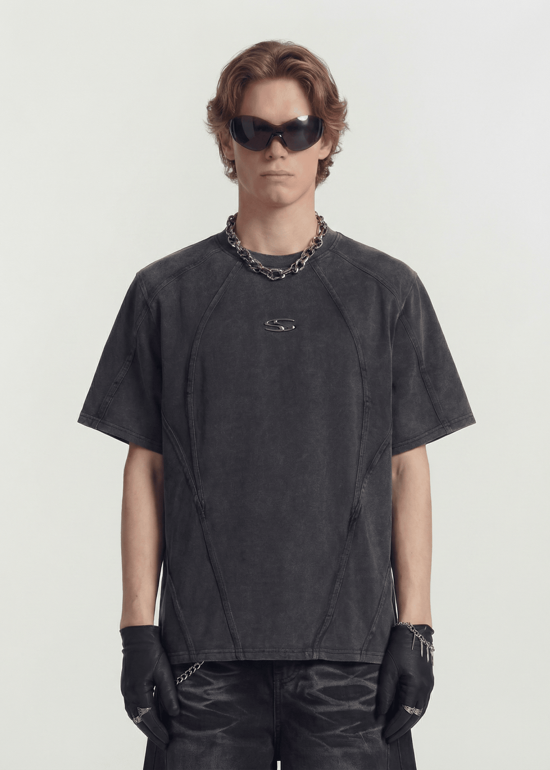 Washed Black Heavyweight T-Shirt - Rick Circus