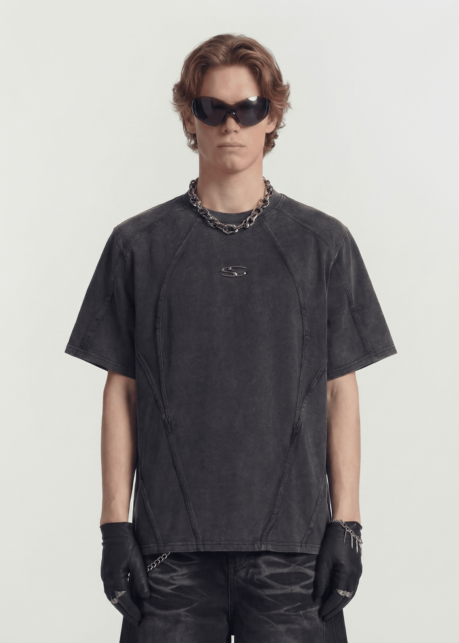 Washed Black Heavyweight T-Shirt - Rick Circus