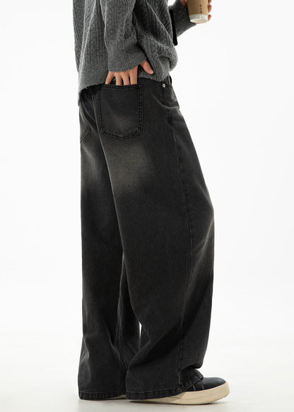 Washed Black Wide - Leg Jeans - Rick Circus
