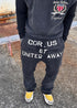 Washed Cotton Distressed Drawstring Pants - Rick Circus