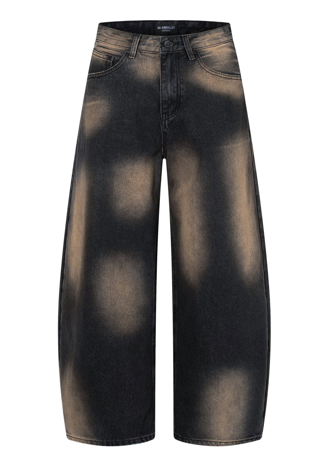 Washed Denim Wide - Leg Jeans - Rick Circus