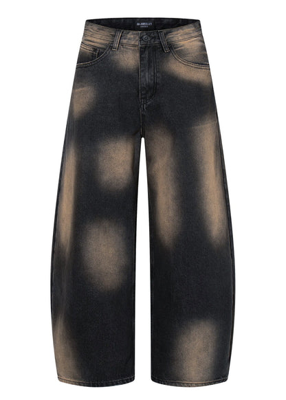 Washed Denim Wide - Leg Jeans - Rick Circus