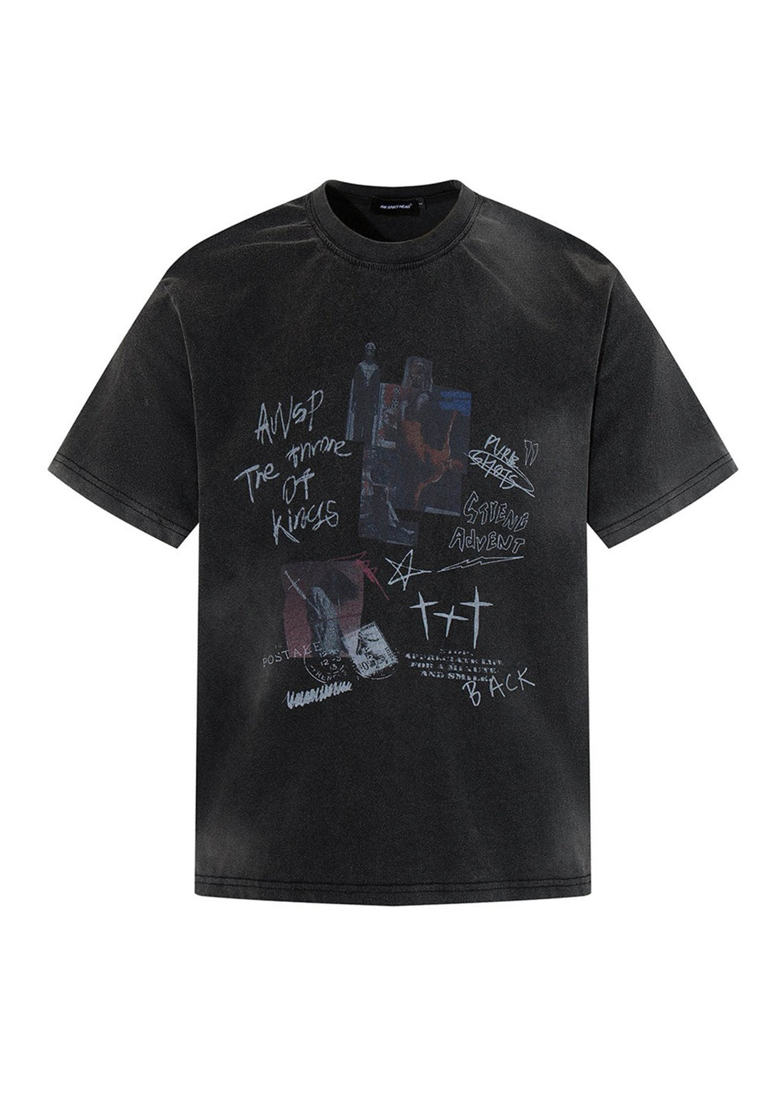 Washed Grunge Graphic T-Shirt - Rick Circus