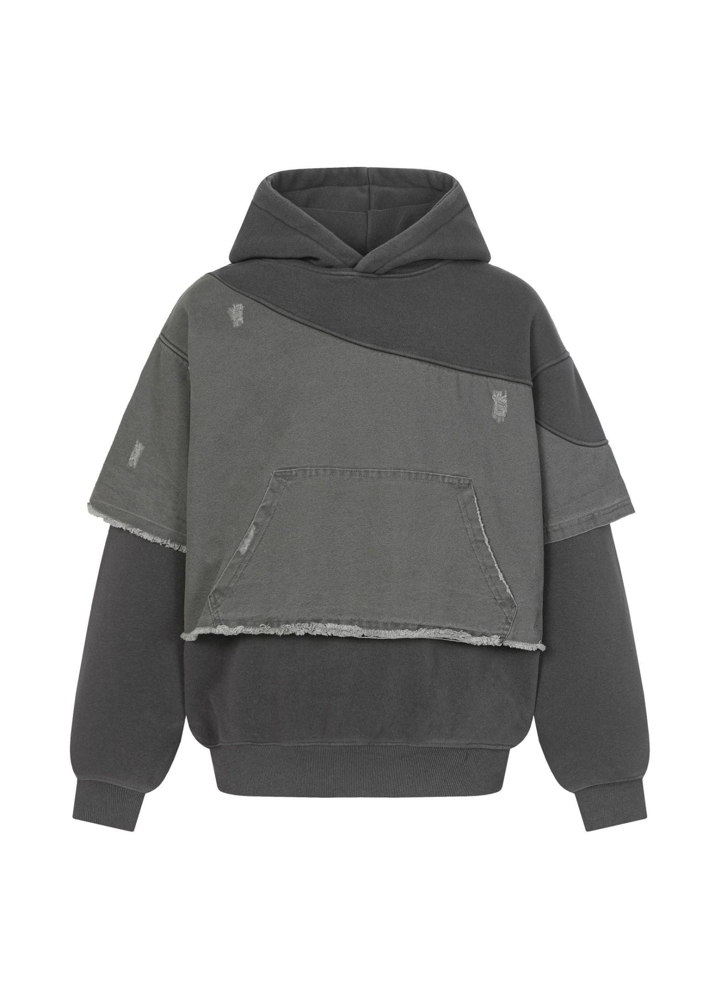 Washed Layered Hoodie - Rick Circus