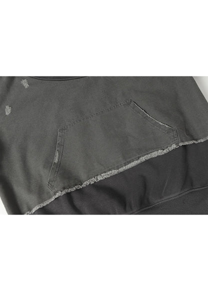 Washed Layered Hoodie - Rick Circus