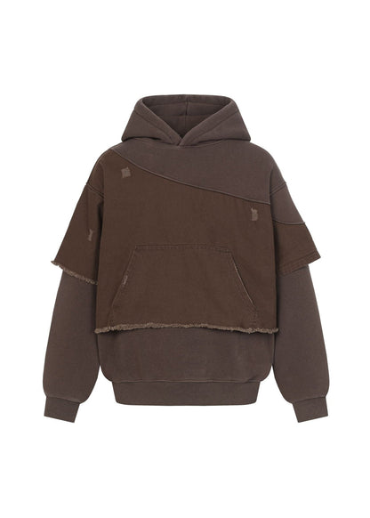 Washed Layered Hoodie - Rick Circus