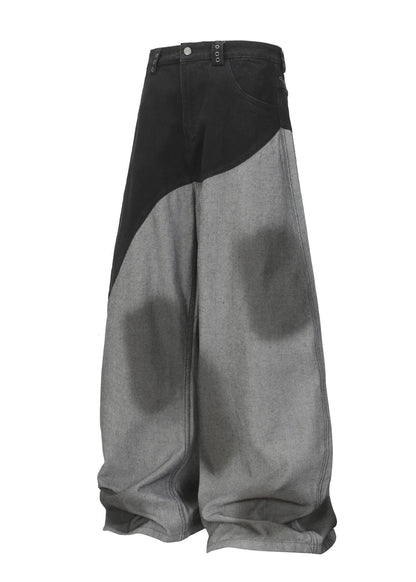 Washed Patchwork Jeans - Rick Circus