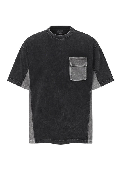 Washed Patchwork T-Shirt - Rick Circus