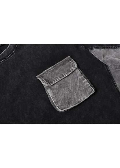 Washed Patchwork T-Shirt - Rick Circus