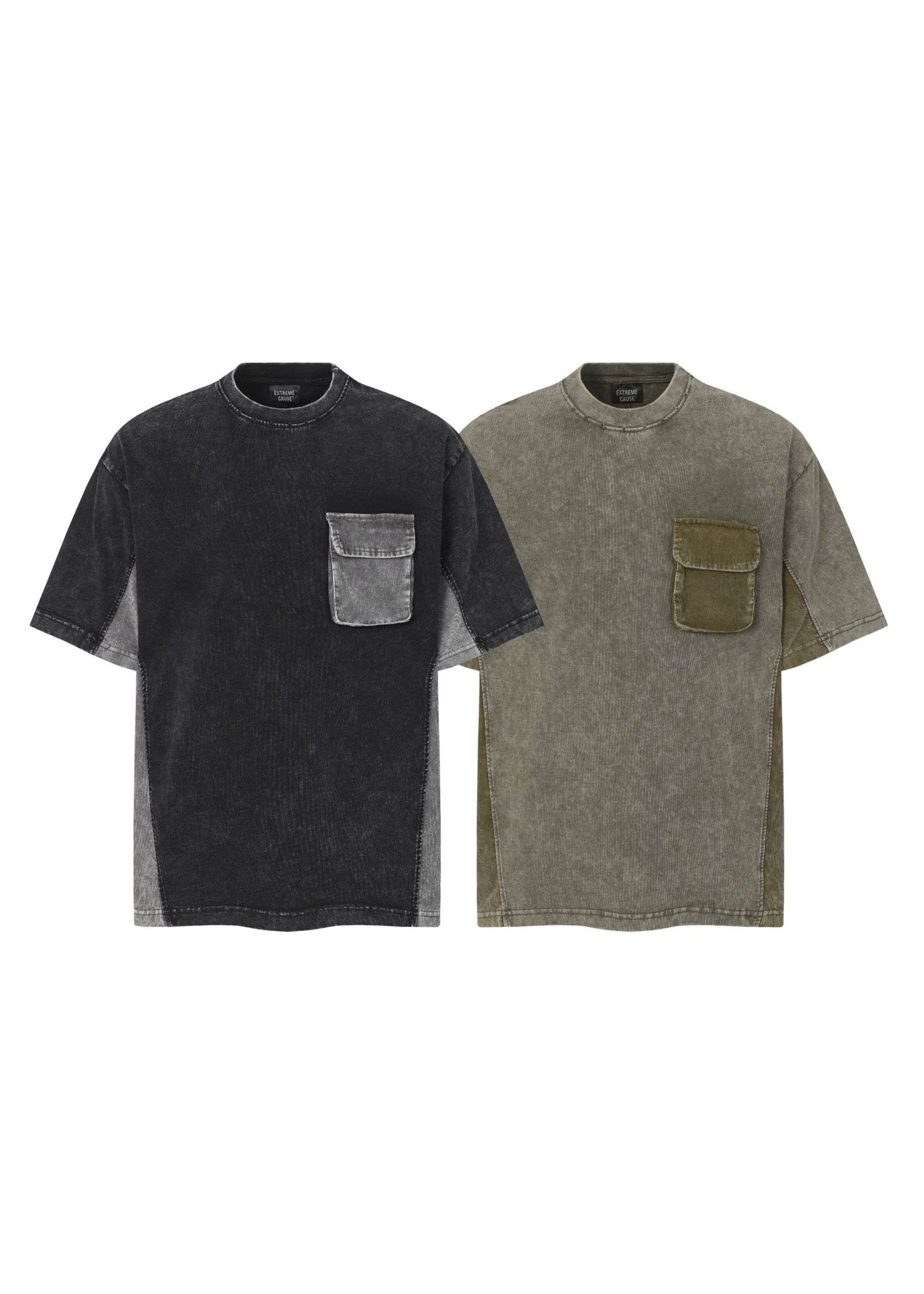 Washed Patchwork T-Shirt - Rick Circus
