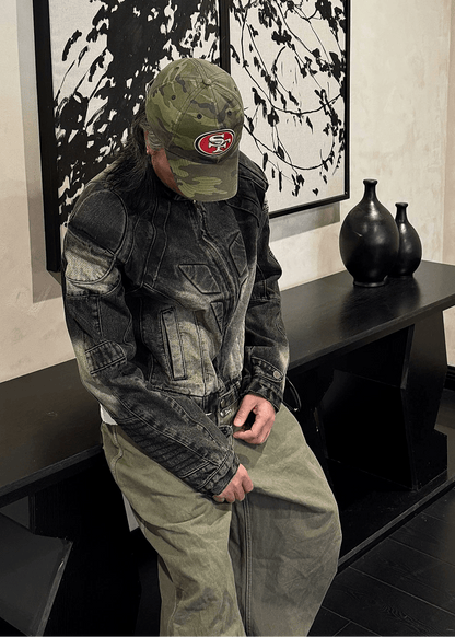 Washed Vintage Denim Jacket - Rick Circus