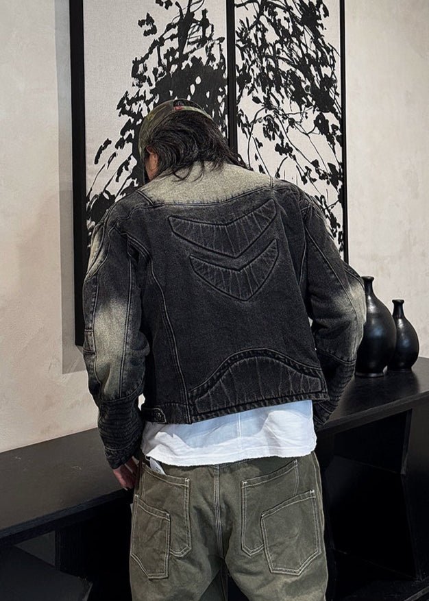 Washed Vintage Denim Jacket - Rick Circus