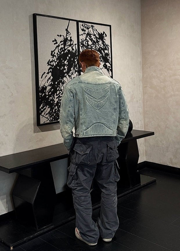 Washed Vintage Denim Jacket - Rick Circus