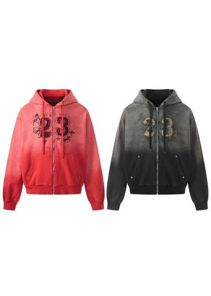 Wasteland Washed Zip - Up Hoodie - Rick Circus
